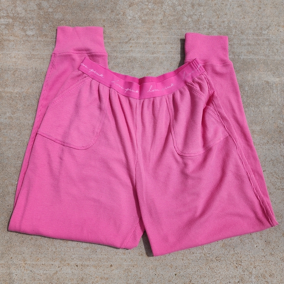 PINK Victoria's Secret Other - VS Victorias Secret Pink Waffle Thermal Sleep Pant Leggings Pajama Loungewear, M